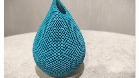 3D printed Vase ,how to print with 3d printer ENDER-3 WOL3D, Flower vase with orange filament