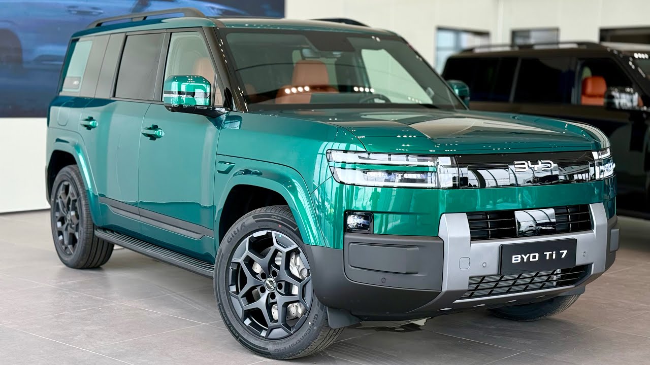 New Arrival ! 2026 BYD Ti 7 AWD PHEV - The Luxury Offroad SUV | Green Color 
