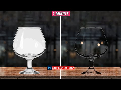 How to Easily cut out Glass and Transparent Object in photoshop 2025