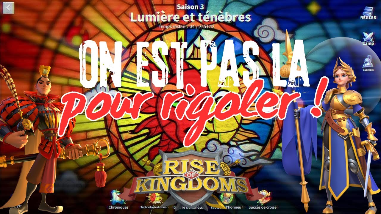 On est pas la pour rigoler !!!! Rise of kingdoms FR - YouTube