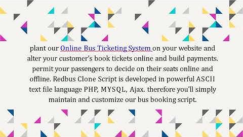 Best Redbus Clone Script - Readymade Clone Script
