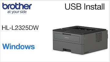Install with USB HLL2325DW - Windows