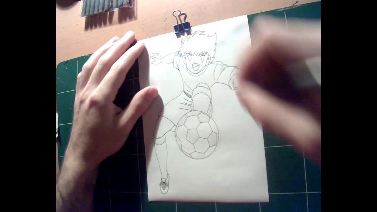 Olivier Atton Speed Drawing Capitaine Tsubasa Youtube