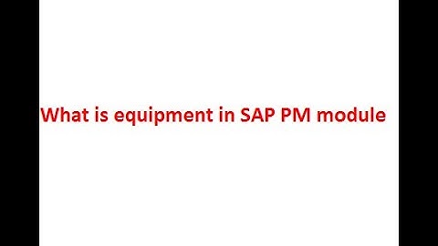What is called equipment in SAP PM module#sap #inventory #machine #maintenance #beginner