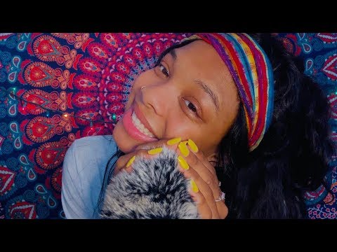 ASMR CLOSE UP variety whispering (inaudible + slow whisper + repetition)