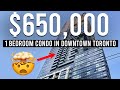 INSIDE a $650,000 Condo In DOWNTOWN TORONTO