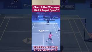 Chico Aura Dwi Wardoyo Juara Taipei Open 2023