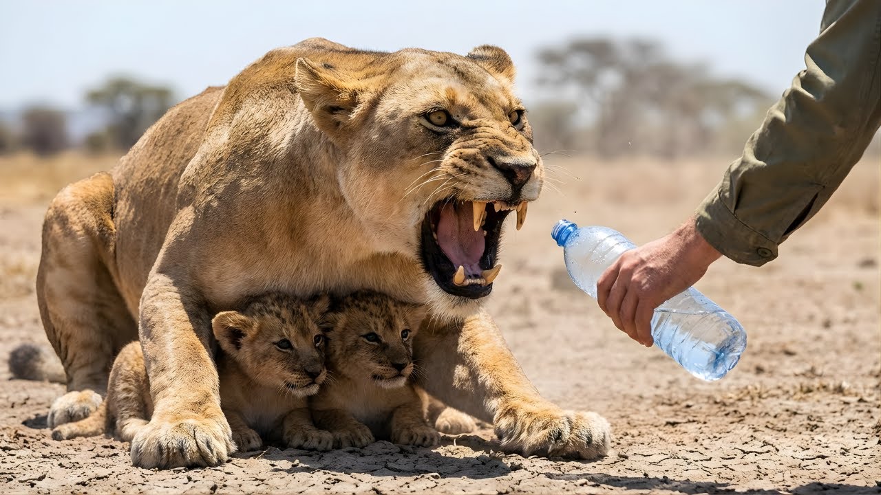 A Dying Lioness Had Only 3 Seconds to Decide: Attack or Save Her Cubs