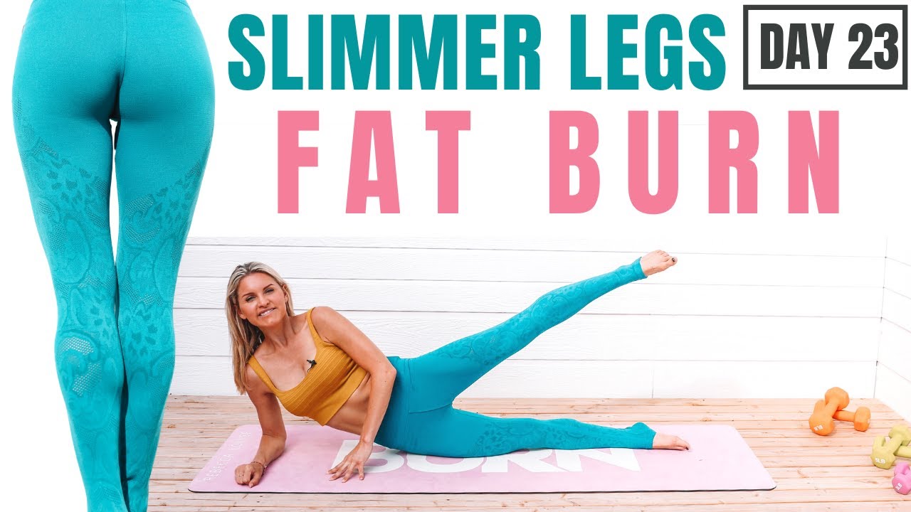 Slimmer Legs Burn Leg Fat No Equipment Home Workout Youtube