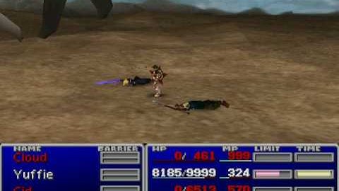 Ruby Weapon (Yuffie solo vs) (Final Fantasy 7, FF7, FFVII)
