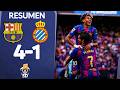 ✅ BARCELONA 4 ESPANYOL 1 🏆 RESUMEN LA LIGA ESPAÑOLA