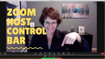Get to know the buttons on your Zoom Host Control Bar