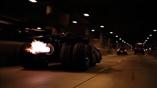 Batman the dark knight:  tumbler tunnel scene HD