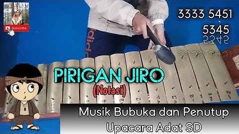 Pirigan Jiro | Notasi Degung Bubuka dan Penutup Upacara Adat Sunda
