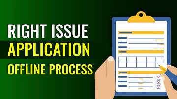 How To Apply Right Issue Offline | Step-by-Step ASBA Form Process ✅