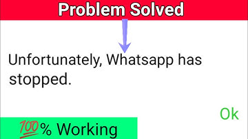 Unfortunately Whatsapp has Stopped In Android Mobile | How to Fix Unfortunately Whatsapp has stopped