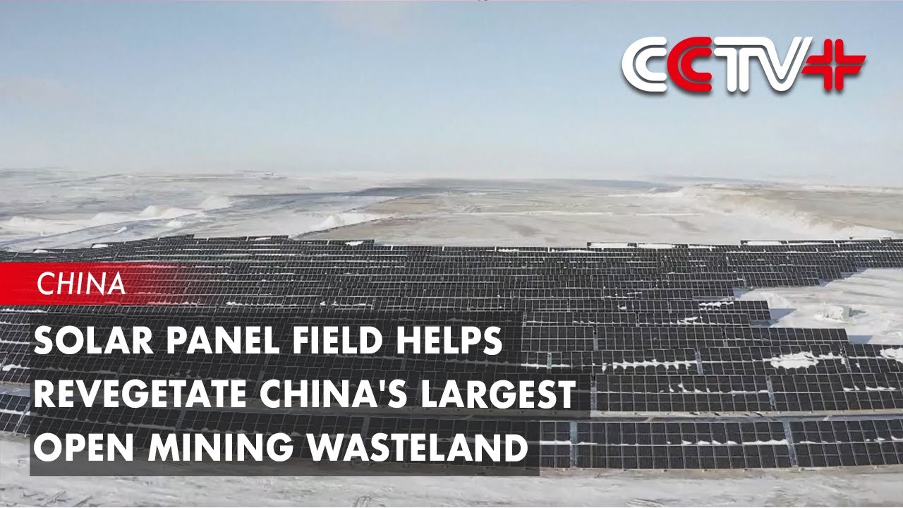 Panel Mining Solar Panel Field Helps Revegetate China's Largest Open Mining ...
