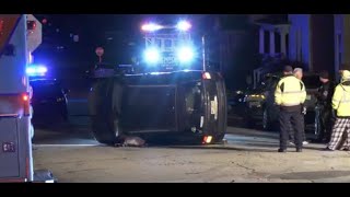 Vehicle accident vehicle on its side Weldon St Latrobe 11/29/25