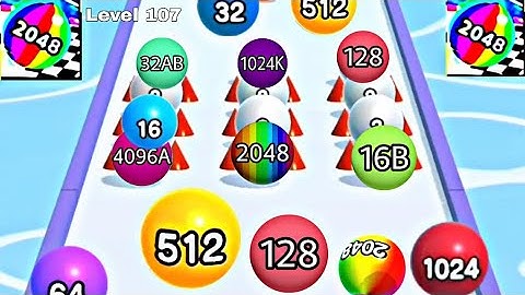 Ball Run 2048 - All Levels Gameplay Android, iOS ( Levels 101- 110)