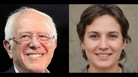 AI edits Bernie Sanders face (StyleGAN2-ADA)