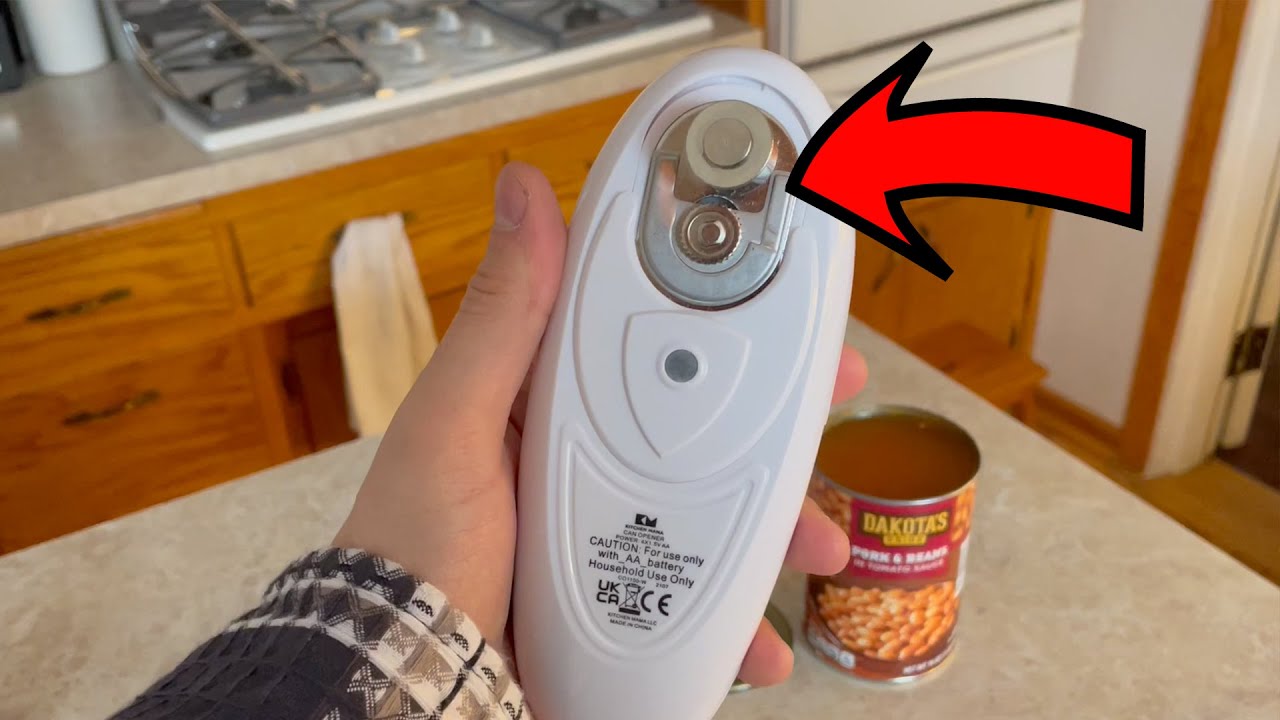 Kitchen Mama!! Auto Electric Can Opener - Hands Free, Smooth Edge, AA  Batteries