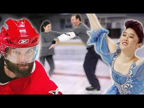 NHL Player Tries Olympic Figure Skating
