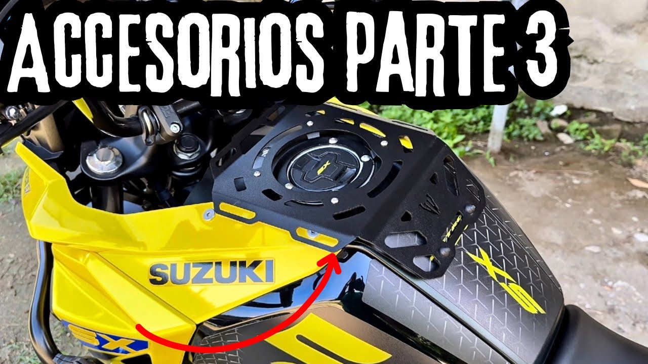 ¡Mira TODOS los ACCESORIOS de mi Suzuki V-Strom 250 SX! 3ra Parte🔥🍀