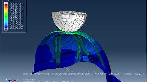 Safety helmet Simulation in abaqus