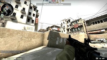 Counter Strike GO: Perfect 8 CT - 0 T vs Expert bots Dust II Esply k 1 n w knife.Mp4