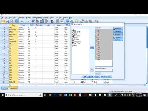 Factor Analysis with SPSS