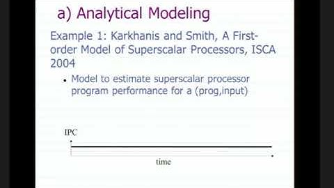 Quantitative Evaluation Techniques in Computer Architecture
