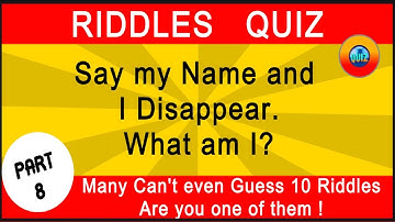 Riddle Quiz: Guess the 20 Riddles - Part 8