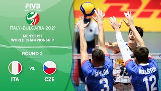ITA vs. CZE - Round 2 | Full Game | Men's U21 Volleyball World Champs 2021