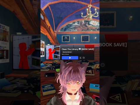 GAME ORANG OCD | Clean The Library #roblox #robloxgames #robloxshorts