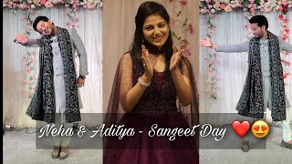 Majha neha sathi special dance performance😍 | Engagement & Sangeet -Vlog 3 #NeTya❤️| aditya satpute