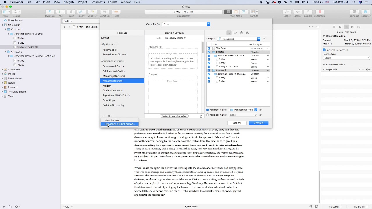 compile scrivener for pc