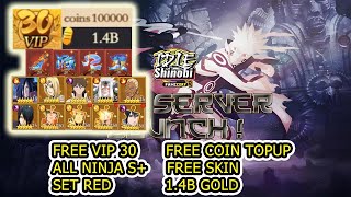 Idle Shinobi V3 Gameplay - Free Vip30 & Free Coin Topup & All Ninja S & 1.4B D