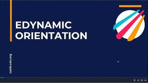 eDynamic Orientation