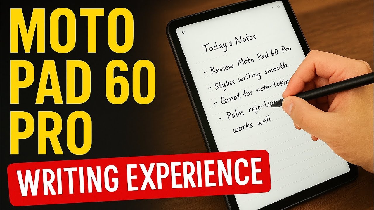 Moto Notes Moto Pad 60 Pro Writing Experience ️ | Best Tablet for Notes, Study ...