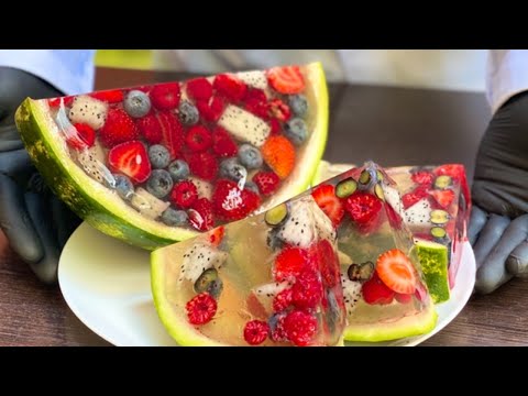 Желейный арбуз Каждый должен попробовать этим летом Необычный десерт без выпечки GoCakes