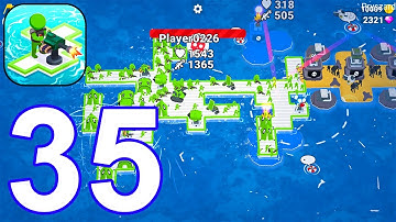 War of Rafts: Crazy Sea Battle - Gameplay Walkthrough Part 35 Raft Army Commander (Android,iOS)