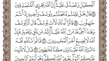 سورة يوسف الصفحة 246 من القران للشيخ ياسر الدوسري