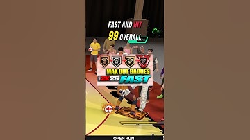 HOW TO MAX YOUR BADGES AND HIT 99 overall FAST! #nba2k26 #nba2k