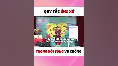 Quy tắc ứng xử trong đời sống vợ chồng