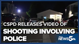 CSPD releases video from shooting involving police last month
