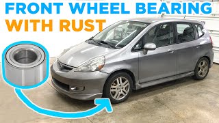 How To Replace Front Wheel Bearing on Honda Fit 1st Gen Jazz by 6th Gear Garage 10,694 views 6 months ago 18 minutes