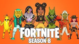 Fortnite Season 8 Battle Pass Skin Drawings