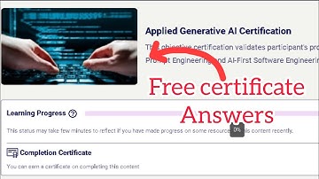 Applied Generative AI Certification Answers #infosysspringboard #infosys #answer #ai
