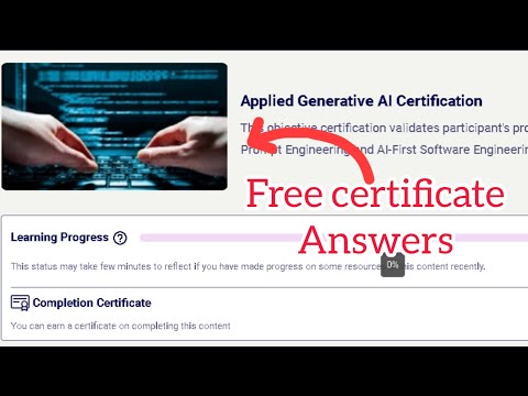 Applied Generative AI Certification Answers #infosysspringboard #infosys #answer #ai