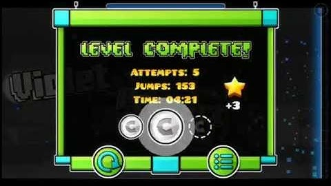 Easy user coins #3 Geometry Dash [2.0] Violet Project by TheRealDorami